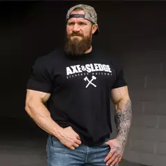 Algodão masculino solto camiseta de grandes dimensões, camiseta de ginástica masculina, streetwear de corrida, roupas fitness, moda esportiva verão, novo - loja online