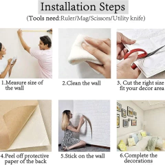 Papel de parede antigo para decoração, adesivo de parede 3D, impermeável, sala de estar e quarto, 70cm x 1 m, 5 m, 10m - comprar online