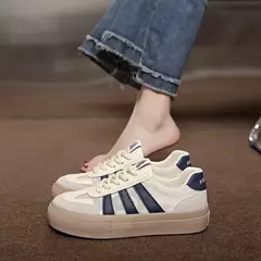 Imagem do Sapatos casuais femininos de sola grossa, tênis respiráveis, confortáveis, com todos os fósforos, novos, primavera e outono, 2022, D116