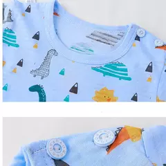 Conjuntos de pijamas de manga comprida para crianças, design bonito, tecido leve e confortável, pijamas, roupas para crianças - loja online