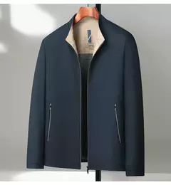 Elegante jaqueta casual de negócios para homens, roupas ao ar livre à prova de vento, jaqueta solta, uso diário, outono e inverno na internet