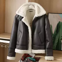 Casaco de cordeiro de imitação masculino, Quente, Outono, Inverno, Novo - comprar online
