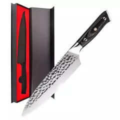 Profissional japonês Chef faca com caixa de presente, mão forjada, aço, peixe, frutas, açougueiro, cutelo de carne, faca de cozinha, 8";;VERDADEIRO;;"Knife with Gift Box na internet