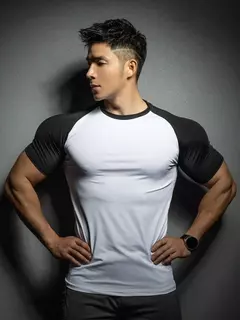 Camiseta de compressão manga curta masculina, Fitness, Corrida, Esporte, Ginásio, Treino, Casual, Tops de alta qualidade, Roupa de verão, Novo, 2022 - comprar online