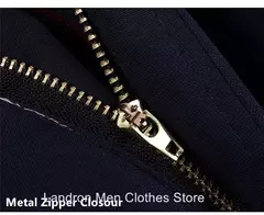 Imagem do Calça de vestido reto grande para homens, alta esticada, escritório, preta, azul, cinza, calças de terno formal, plus size, 52, 50, 48, 46