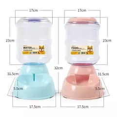 Alimentadores automáticos para cães, garrafa de água de plástico, tigela para alimentação e beber, dispensador de água para cães, tigela de alimentação para animais de estimação, suprimentos para animais de estimação na internet