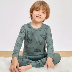 Imagem do Conjuntos de pijamas de algodão de manga comprida infantil, para crianças, meninos, meninas, novo, outono, 2, 4, 5, 6, 8, 12, 14 anos