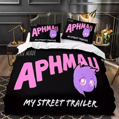 APHMAU-Conjunto de cama impressão Aphmau 3D para adultos e crianças, capa de edredão, solteiro, gêmeo, completo, queen, king size, kawaii, adulto, cama, 035 - loja online
