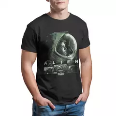 Imagem do Aliens-camisetas extragrandes para homens, Aliens Predator Horror Movie Tops, tops de algodão, grande gráfico para estrangeiros, misterioso Venomorph, tamanho grande