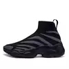 Sapatos masculinos de corrida, tênis de tamanho grande, sola grossa, sapatos esportivos de rua, hip-hop, meia casual e bola retrô 38-48