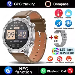 Relógio Inteligente de Chamada Bluetooth para Homens, Huawei AMOLED, Tela Grande HD, Frequência Cardíaca, NFC, IP68 Impermeável, GPS, Relógio Esportivo, Novo, 2022 na internet