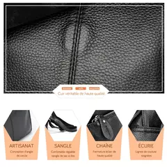 Mochila Zency-Anti-Roubo de Couro Feminina, Mochila de Grande Capacidade, Bolsa Designer de Viagem, Couro Branco, Qualidade, Elegante, A ++ na internet