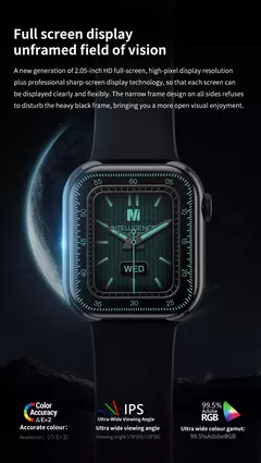 Smartwatch de carregamento sem fio para homens e mulheres, chamadas Bluetooth, pulseira de fitness, relógio personalizado, novo, 2022 na internet