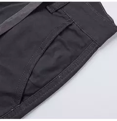 Calça jeans larga de cintura alta feminina, calça cargo cinza, calça larga, moda casual, bolsos múltiplos, estilo de rua Hip Hop, mãe, vintage, verão - loja online
