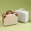 Mini caixa de maquiagem vintage, bolsa portátil de higiene pessoal, estojo pequeno para presentes cosméticos, caixa de senha compacta, 14";;VERDADEIRO;;"16 polegadas [com bloqueio de senha 35*27*16]],069 fruta verde