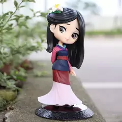 Disney q posket jasmim princesa branca de neve belle ariel cinderela anna elsa mulan tinkerbell bolo topper presente das crianças - comprar online