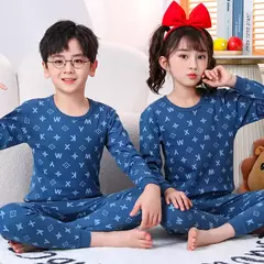 Pijama infantil de manga comprida, pijama de algodão, roupa de bebê menina, pijama infantil, criança, menina, criança, 3-14 anos, inverno - loja online