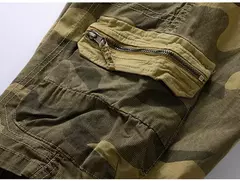 Imagem do Camuflagem de algodão masculino Bermuda Beach Jogger Shorts masculino para carga, Breeche casual, verão, Dropshipping quente, novo
