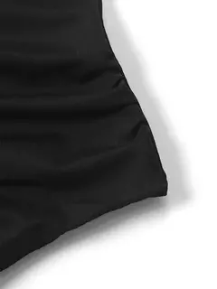Imagem do Mini vestido sem encosto sem mangas preto feminino, Dobras sem encosto, Sexy Bodycon, Split Dress, Streetwear, Festa elegante, A-LINE, Verão, Novo