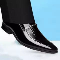 Sapatos Oxford de couro de crocodilo masculino, sapatos clássicos, casual de negócios, tênis formais, tamanho grande, escritório, casamento, festa na internet