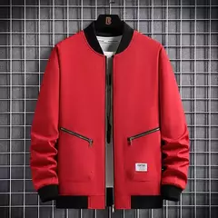 Casaco bombardeiro masculino com zíper, casaco plus size, 7XL 8XL e 9XL, casaco para outono e inverno