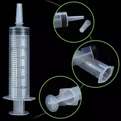 Seringa de Alimentação sem Agulha, Enchimento de Cola, Enema, Nutriente Estéril, Rega para Hidroponia Industrial, 60ml, 100ml na internet