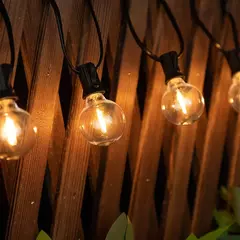 Guirlanda de luzes inquebrável g40, 220v 110v, led, luz de corda e12, à prova d'água, conectável, guirlanda de ano novo, decoração de natal - Wolf Magazine