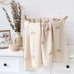 Recém-nascido Bambu Algodão Musselina Cobertor Set, infantil Recebendo Cama, Carrinho Capa, Swaddle, Leopardo - comprar online
