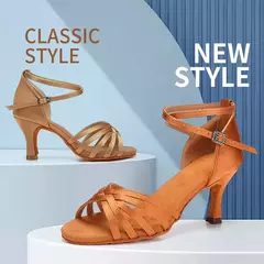 Venda quente das mulheres tango/salão de baile/dança latina sapatos de dança salsa sapatos de salto alto profissional para meninas senhoras 5cm/7cm