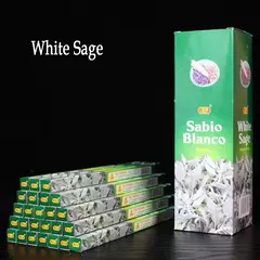 Y Bastão de incenso tibetano, Índia Cheiro, Sábio branco, Sândalo, Natural, Doméstico, Interior, Ar puro, Indiano, Fragrância doméstica, 10 25 Caixa por lote - Wolf Magazine
