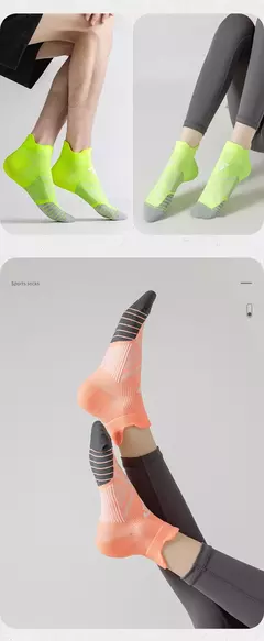 Meias de verão para homens e mulheres, meias de tornozelo, esportes fitness, secagem rápida, absorção de suor, respirável, anti-fricção, maratona