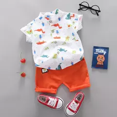 Moda Baby Boy's Suit Verão Casual Roupas Set Top Shorts 2PCS Baby Clothing Set Para Meninos Ternos Infantis Roupas para crianças - comprar online