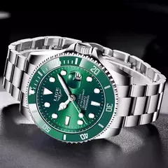 LIGE-Relógio Masculino Impermeável Esporte, Relógio Quartzo, Relógio de Data, 30ATM, Top Brand, Moda Luxo, Mergulhador na internet