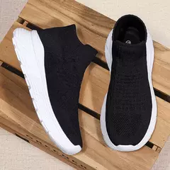 Imagem do Tênis Leve Respirável Masculino, Corrida, Caminhada, Tênis de Meia, Esporte, Casual, Moda