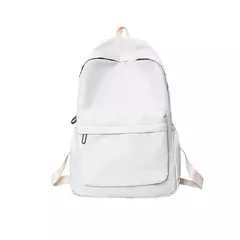 Mochila escolar roxa de grande capacidade para mulheres, mochila com zíper suave, cor sólida, adolescentes, mochila casual, suprimento estudantil - Wolf Magazine
