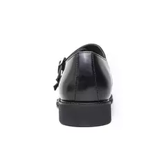 Imagem do Sapatos masculinos de couro monge, vestido retrô clássico, fivela de dedo apontado, macio e confortável, escritório e casamento