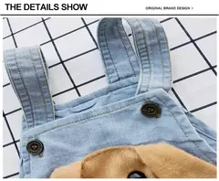 Verão 1pc crianças do bebê meninos roupas de jumper calças curtas da criança infantil menino calças jeans shorts macacão dungarees - loja online