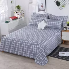 Home Textile Conjunto de lençóis com fronhas, cama plana, Lovers Room, Material de algodão, 3pcs