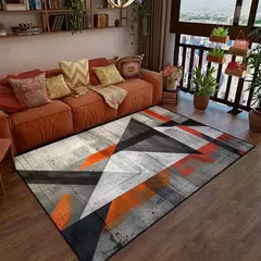 Tapete abstrato antiderrapante geométrico para sala de estar Tapetes de grande - comprar online