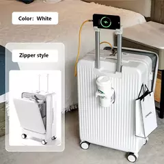 Imagem do Extensões de transporte de viagem tipo 20 24 28 Polegada mala carrinho de bagagem carry-on cabine mala transportadora para a linha da viagem
