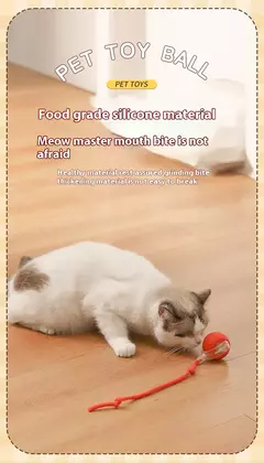 Gato bola interativa brinquedos bola de rolamento automático falso cauda recarregável inteligente animal de estimação brinquedo elétrico cão gato treinamento imitar mouse - Wolf Magazine
