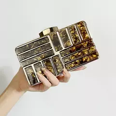 Bolsa de ombro acrílica com corrente transversal para mulheres, embreagem noturna, carteira de casamento alta qualidade, design de luxo, moda - comprar online