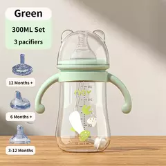 Multi-Purpose Baby Bottle, Water Cup Set, Silicone Chupeta, grande capacidade, PP, suprimentos de alimentação, 300ml - loja online