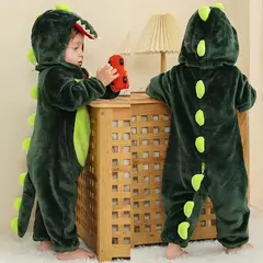 Macacão de flanela para bebés, Macacão Kigurumi, Macaco, Unicórnio, Vaca, Leão, Animal Cosplay, Pijama para 1 a 4 anos Crianças, Meninos, Inverno - loja online