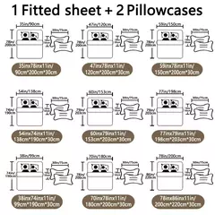 Imagem do Em forma de coração Pattern Set Folha equipada, Capa de cama impressa, cama do quarto, simples moderno, fosco, 3 pcs