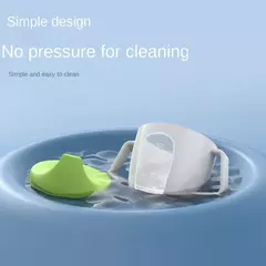 Imagem do Bebê aprendendo beber copo bonito garrafa de água com dupla alça bpa livre leakproof crianças copos de água garrafa duckbill copo