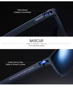 BARCUR-Óculos de sol esportivos leves polarizados para homens e mulheres, óculos de sol TR90, acessório para óculos, proteção UVAB - Wolf Magazine