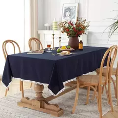 Toalha De Mesa De Mesa De Café De Algodão Retangular, Cobertura De Mesa Branca, Sala De Estar, Decoração De Casa, Pano, Casamento, Decoração De Natal - loja online