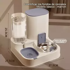 Alimentador automático para gatos, água potável, grande capacidade, separação seca e molhada, recipiente de alimentos, suprimentos para animais de estimação na internet