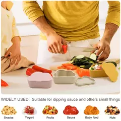 Portátil Silicone Baby Snack Box, Caixa De Comida De Cor Sólida, Baby Snack Container com Tampa, Baby Stuff